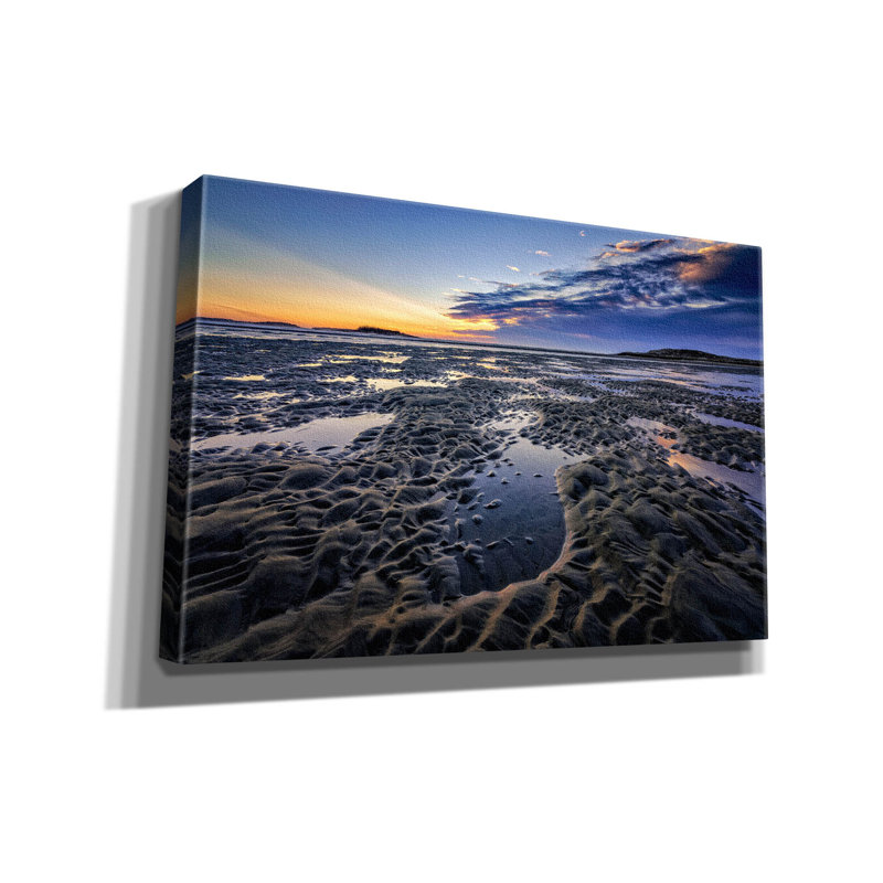 «Popham Beach Sunrise Iv» par Rick Berk, art mural sur toile, H 12 po x l 18 po