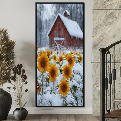 «Gosser Sunflowers By The Frosty», art mural encadré