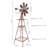 Amrhein Rustic Windmill Steel Garden Statue