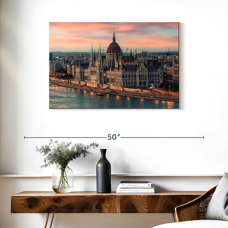 Rorry Hungarian Parliament Building In Budapest, 24" H x 36" W