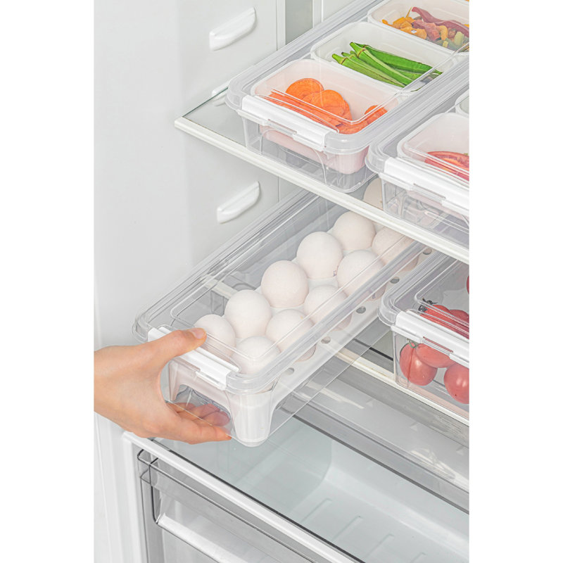 Ensemble de boîte de rangement en plastique durable (4 pièces) | Transparent, sans BPA | Tailles: 5,5 x 14,2 x 3,5 po (3500 ml), 3,1 x 4,7 x 2,9 po (450 ml), 5,5 x 14,2 x 2,4 po (2500 ml), 3,1 x 4,7 x 1,8 po (250 ml) | Va au lave-vaisselle, idéal pour organiser la maison et la cuisine