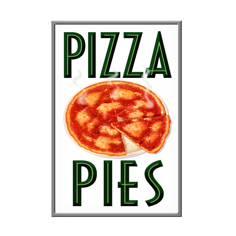 «Travailler pizza sur toile» par RetroPlanet, H 19 po x l 12 po x P 2 po
