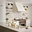2-tier Wood and Metal Floating Shelves