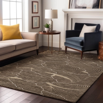 Premium Machine Washable Cossette AMF1048 Lines Rug