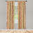Geometric Semi-Sheer Rod Pocket Curtain Panels-45227781