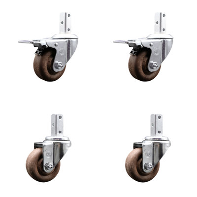 4 Piece High Temp Glass Filled Nylon Caster Set