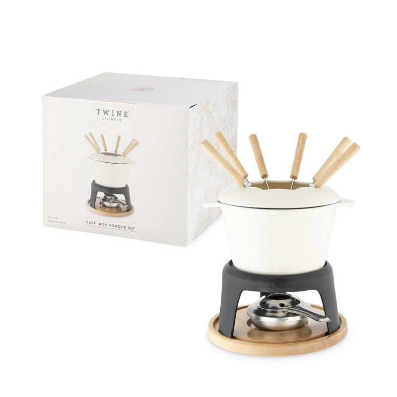 Twine 1.5 qt. Cast Iron Fondue Set
