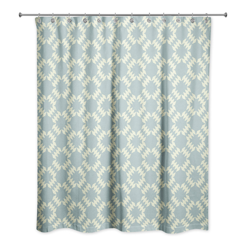 Rideau de douche simple Thorin, Gris / Beige