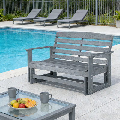 Banc de patio, banc oscillant d'extérieur, banc coulissant de causeuse