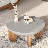 Curva Round Coffee Table With Wood Legs-1033277260