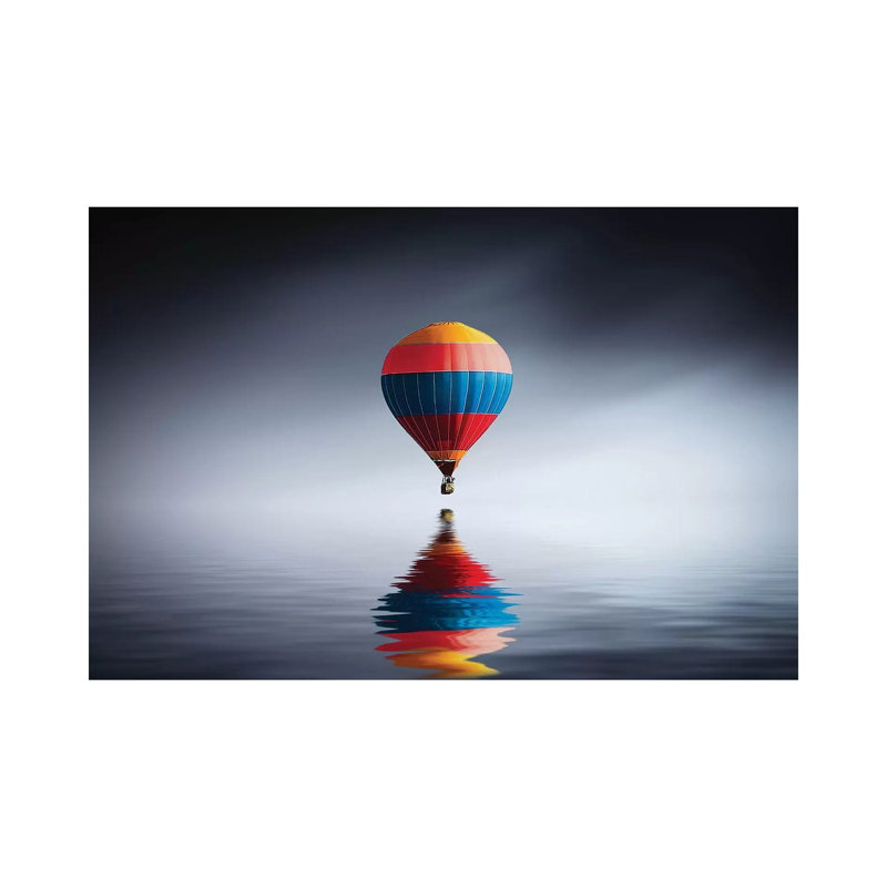 Reflection Balloon 1 Piece Wrapped Canvas Wall Art, 20.32 cm H x 30.48 cm W