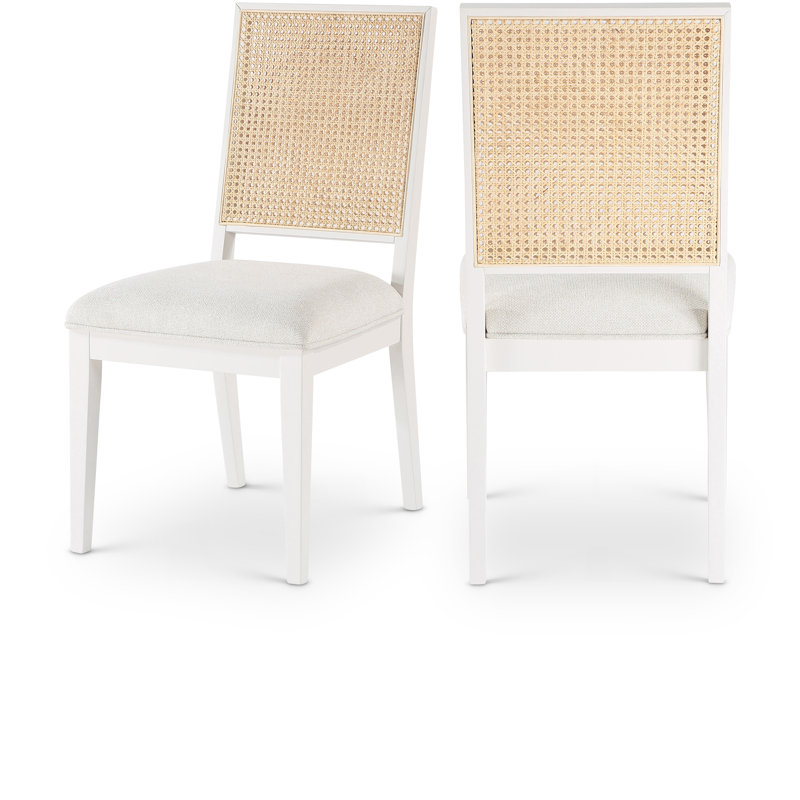  Solid Wood Side Chair, White
