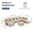 Caralina Upholstered Sectional Reversible-1836410525