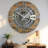 Wall Clock 24" Oversized for Living Room decor with Real Moving Gears England Collection-107103005