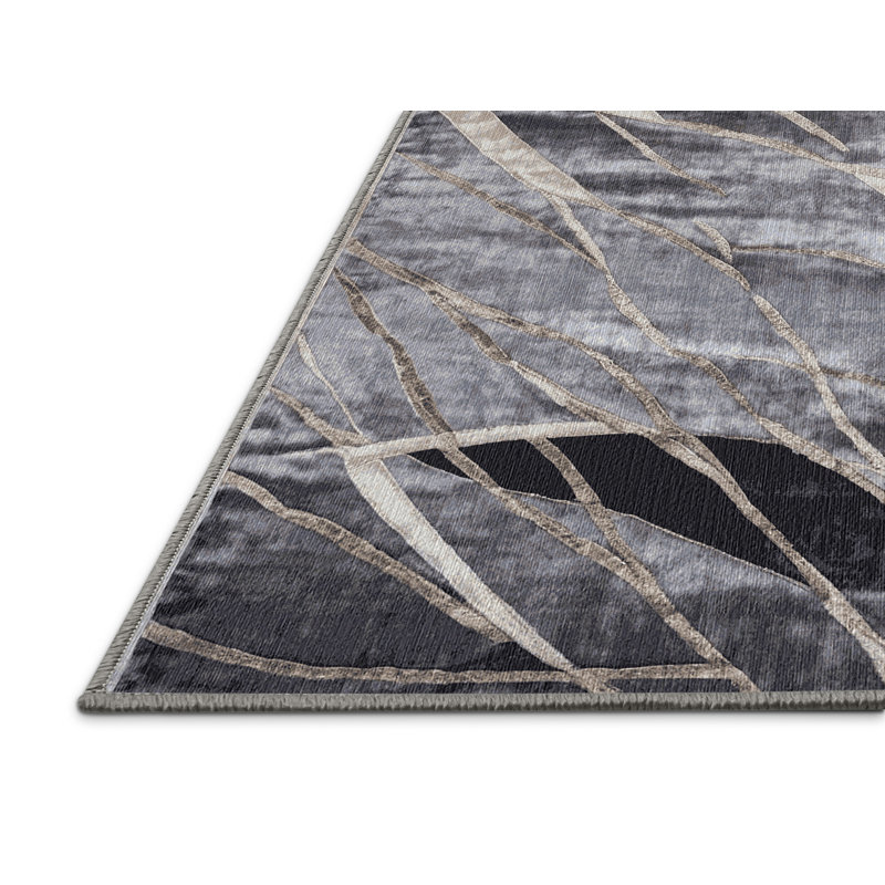 Machine Washable Pink Area Rug, Round 5'