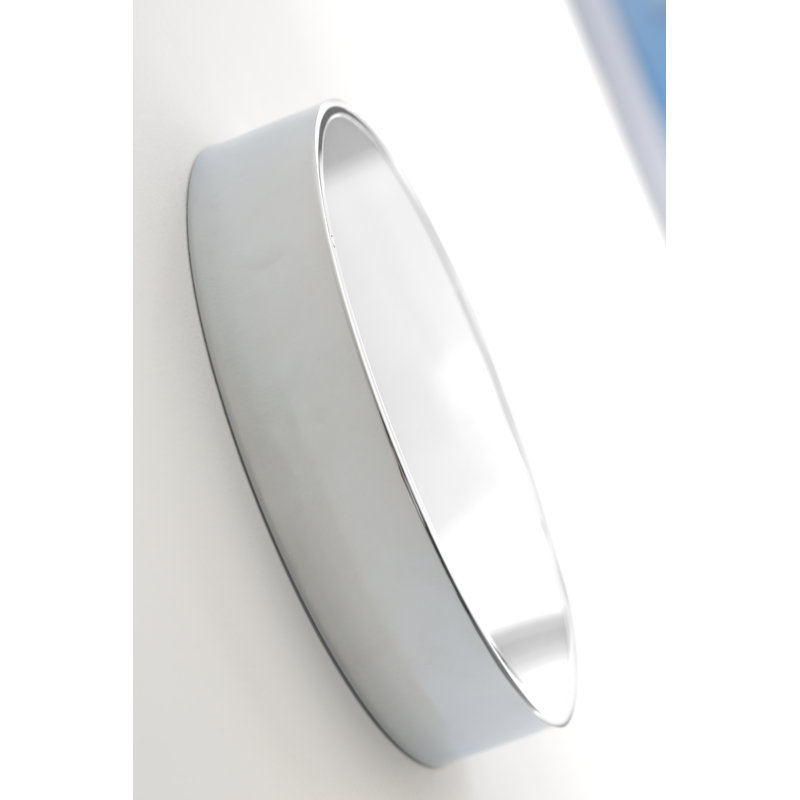 Casco Glass LED Flush Mounted Sconce, 45 cm diameter x 6cm D, FLUORESCENT 1 x 2GX13 ELS 40W 830 Lm, White