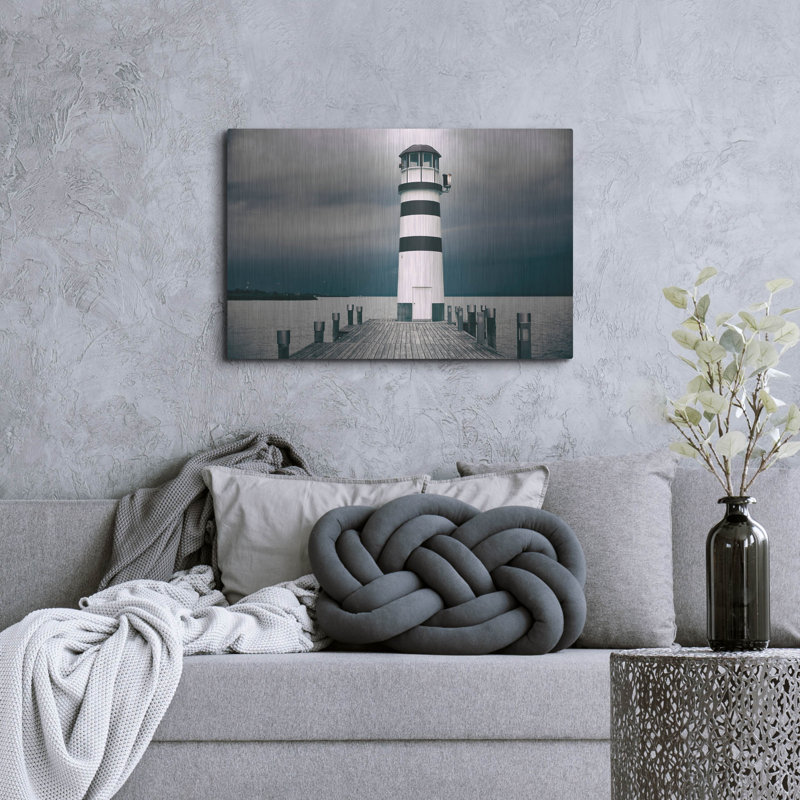 Art mural en métal Longshore Tides, H 24 po x l 36 po