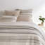 Ellison Stripe Linen Chenille Ivory Duvet Cover-391523057
