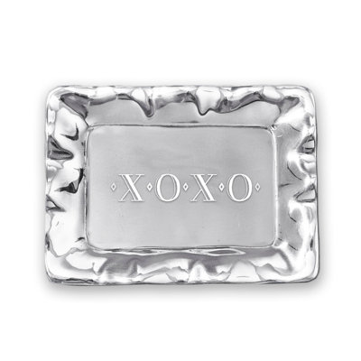 GIFTABLES Plateau rectangulaire gravé Vento "Xoxo"