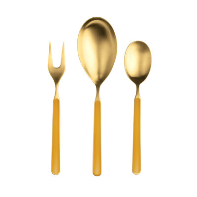 Cuillère de service en acier inoxydable Fantasia Ice Oro