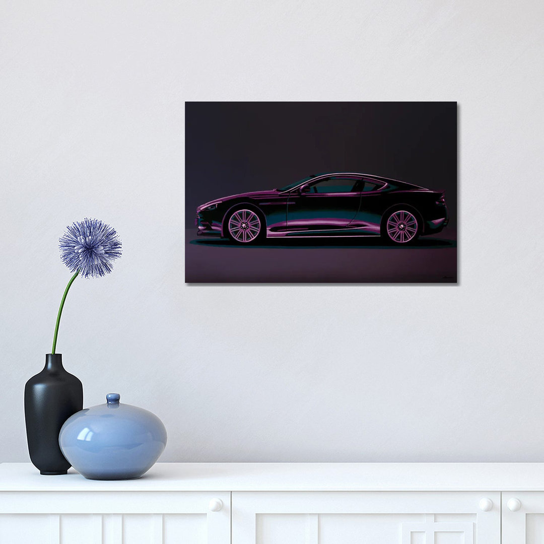Aston Martin DBS V12 2007 by Paul Meijering - Print on Canvas