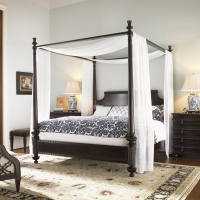 Royal Kahala Solid Wood Low Profile Canopy Bed