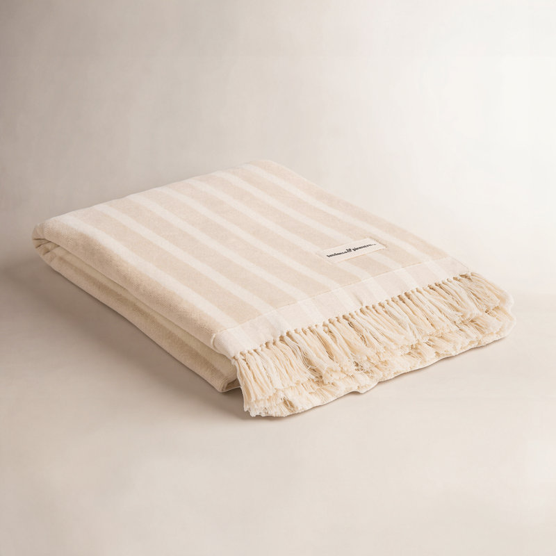 The Beach Towel, Monaco Natural Stripe