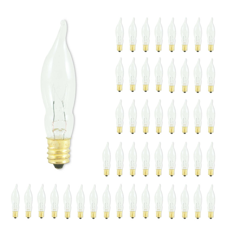 Ampoule incandescente à intensité variable 7 watts CA5 (2700K) E12 / base candélabre