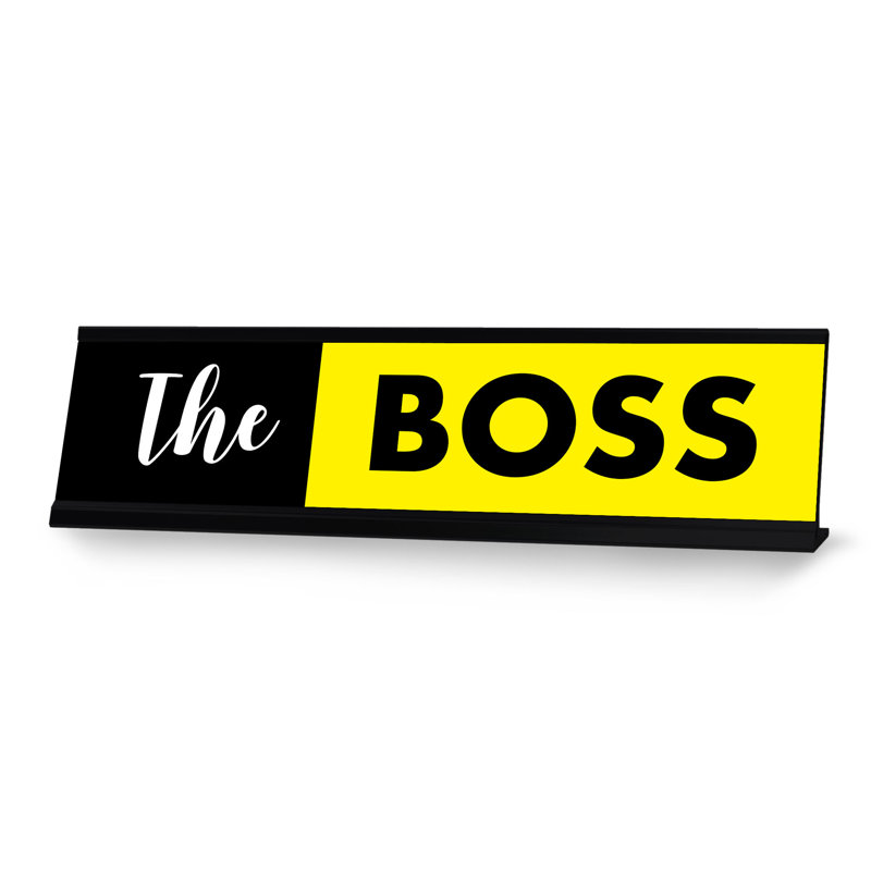 Enseigne de bureau The Boss