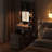 Small Vanity Desk With Sliding Mirror And LED Lights-1509186693-1509186689