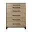 Commode 6 tiroirs caramel et cacao