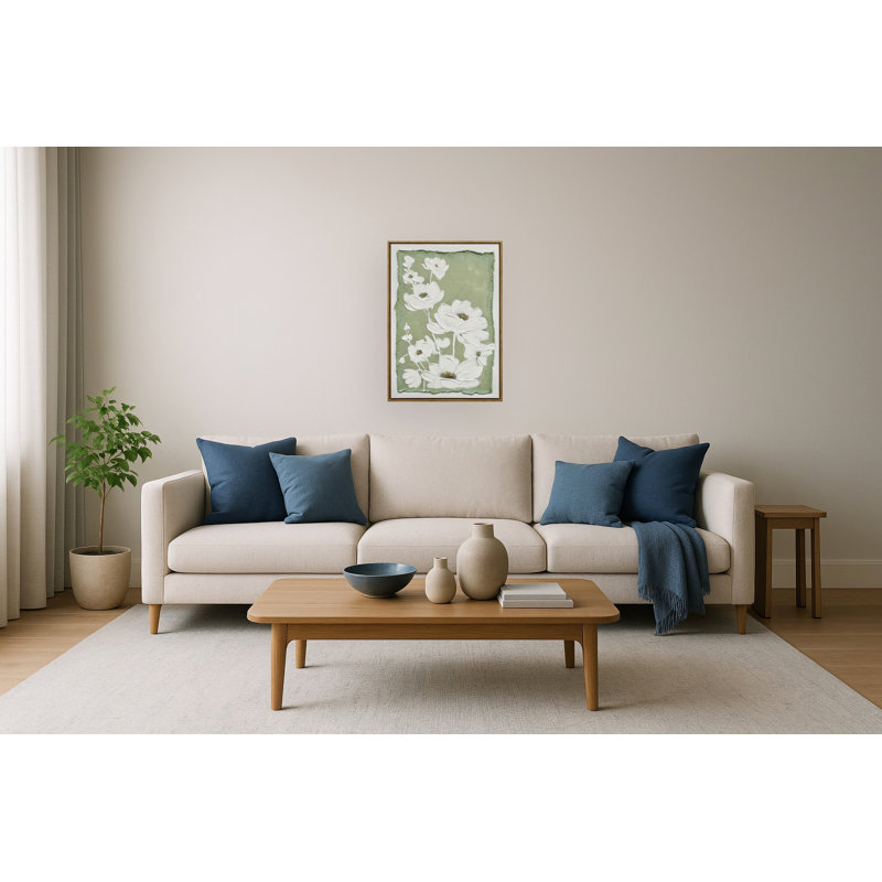 Art mural encadré en bois foncé Blossom Serenity I - 20 po x 28 po