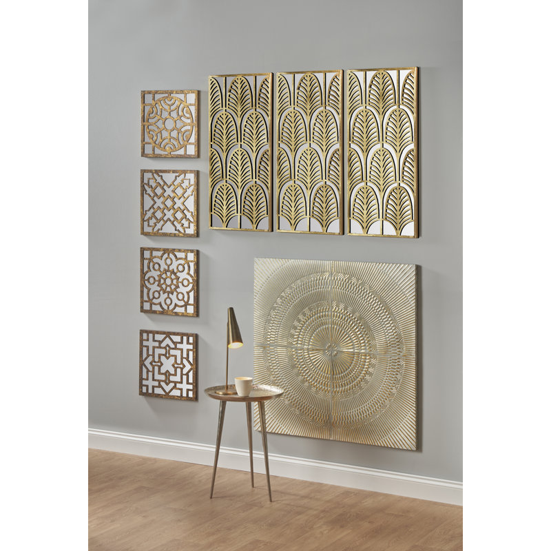 Boho Abstract Wall Decor on Metal
