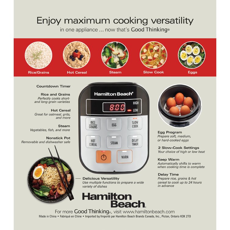 Hamilton Beach 1.5 Quart Compact Multi Cooker