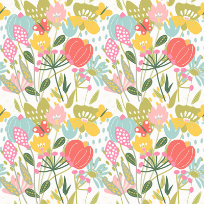 Jamie Peel & Stick Floral Roll
