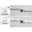 4 - Light LED Matte Black Flush Mounted Sconce
