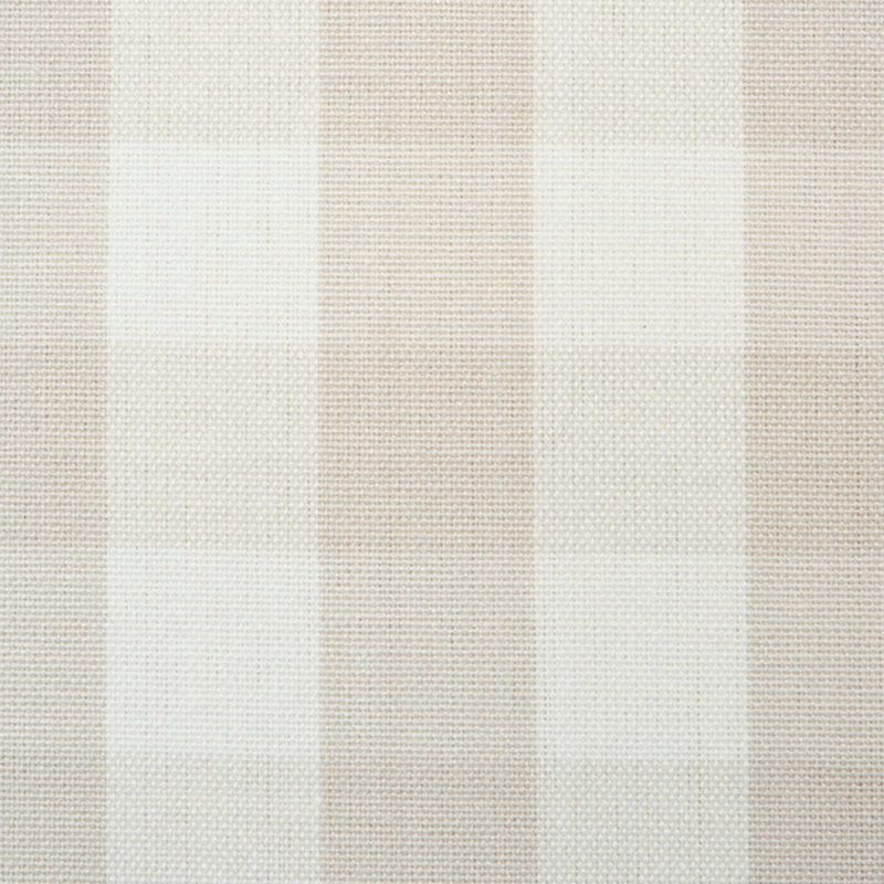 Tissu à carreaux en coton Elton, Naturel