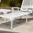 Aluminium Cast Lounge Chair 1Pcs White-12203047