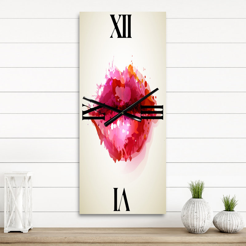Horloge murale rouge, Grand
