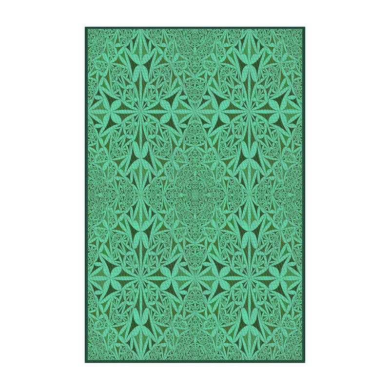Tapis vert / noir Brooksdale, Rectangle 5 pi x 8 pi