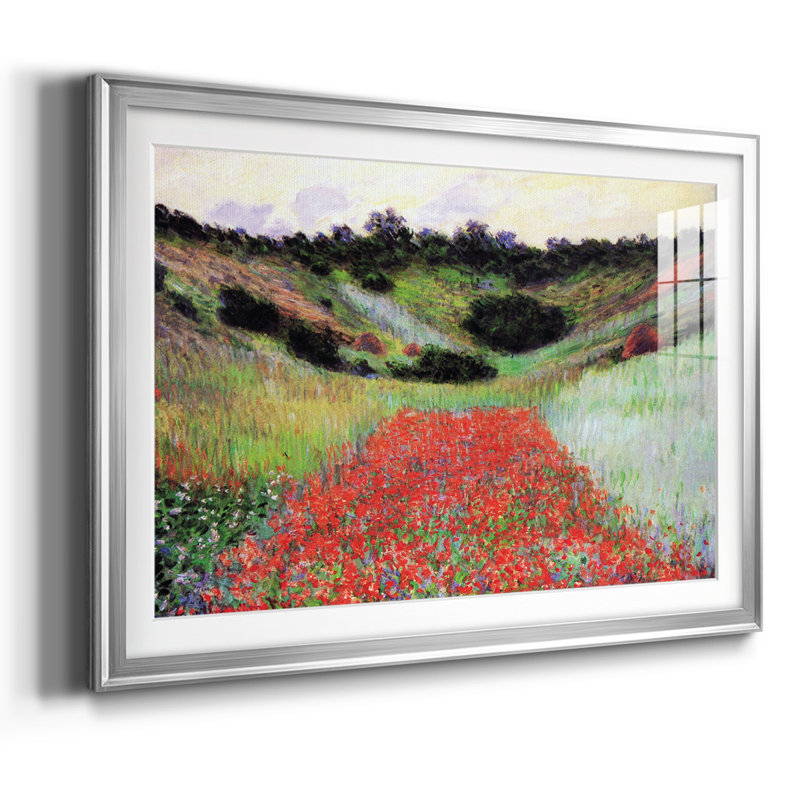 Monet, impression encadrée sur papier par Claude Monet, Argent, H 15 po x l 21 po x P 1,5 po