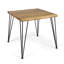 Table de salle à manger d'extérieur en teck brun