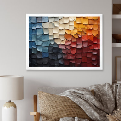 Forest Red Wood Collage III - Modern Wall Decor