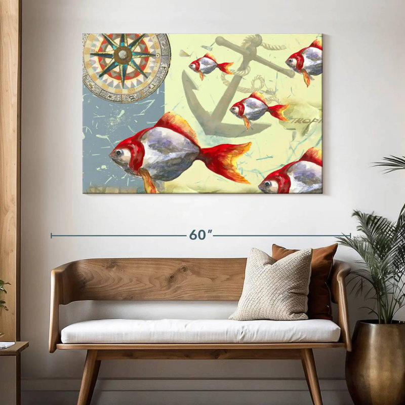 Brampt Tropical Fish I, 32" H x 48" W