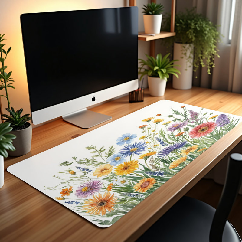 Polyester Desk Pad, 31.5x15.5