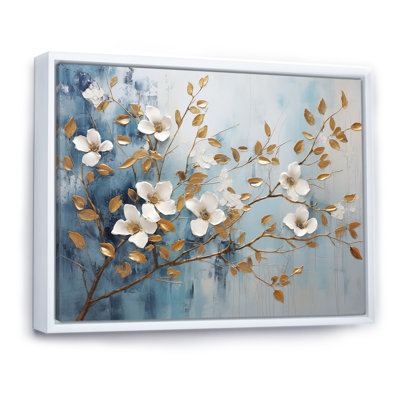 «Seasonal Serenity Blooms In Minimalisme I», reproduction sur toile