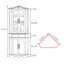 Bibliothèque d'angle multifonctionnelle rétro-41997348