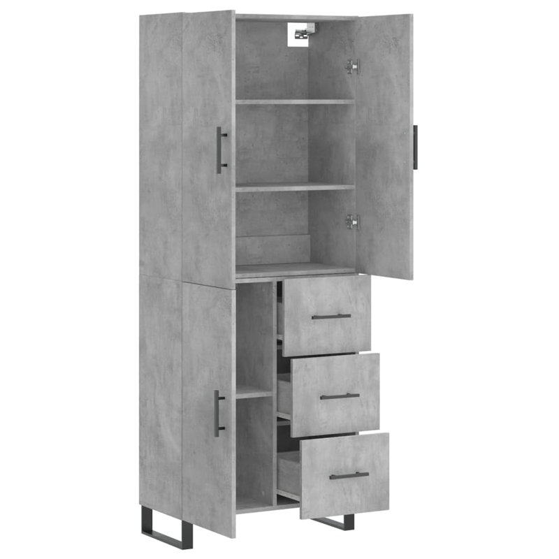 69.5cm Sideboard, Concrete Grey