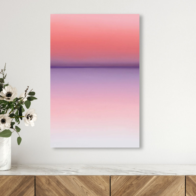 Peach Coastline II Print by Oliver Gal, 15"H x 10"W, Gallery Wrapped