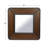 Dillon Solid Wood Square Wall Mirror